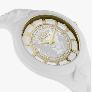 Versace White and Gold Watch